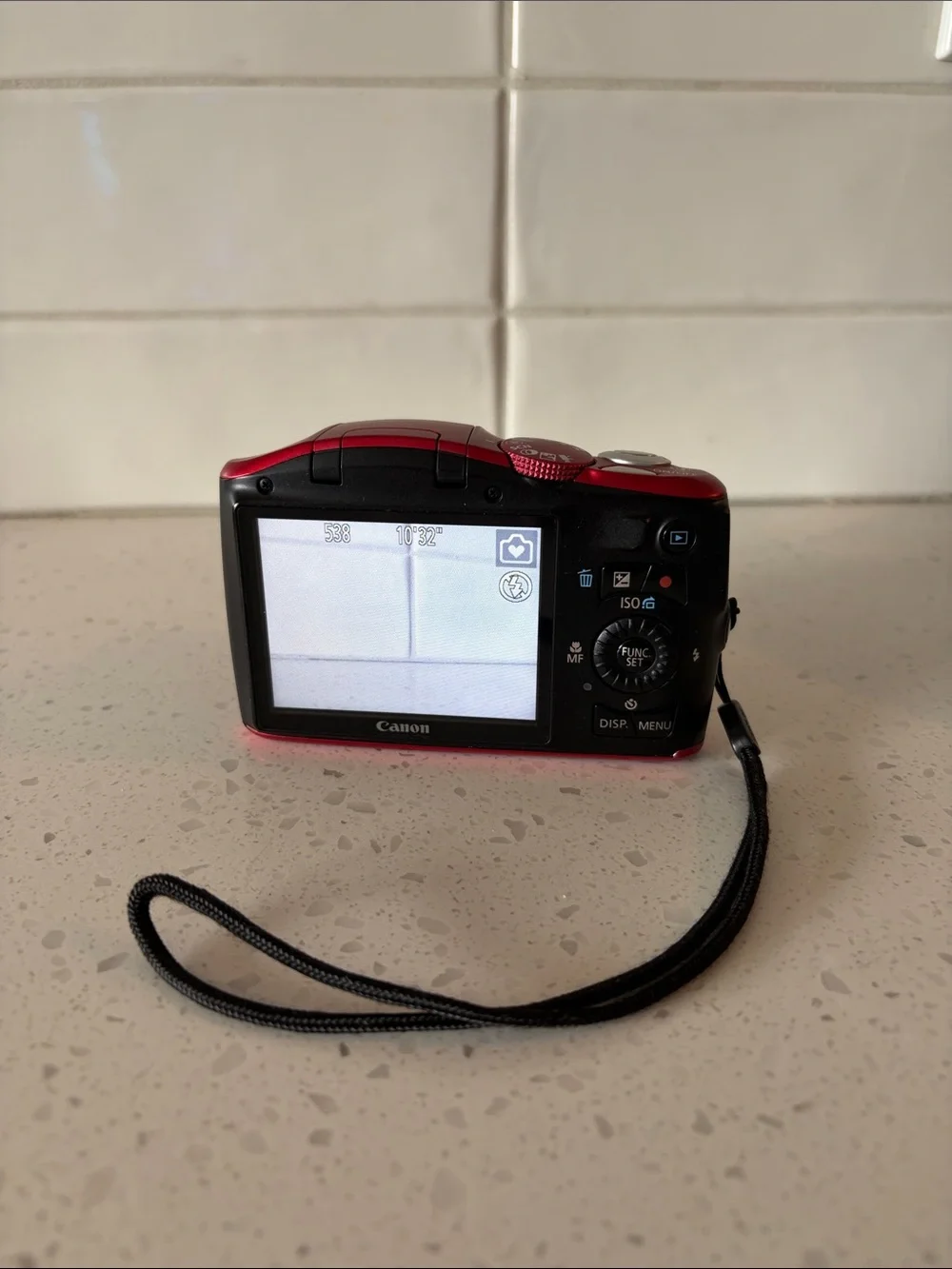 Canon PowerShot SX150 IS Red Compact Digital Camera with Wrist Strap